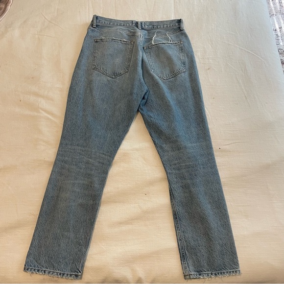 Agolde Cropped Rigid High Rise Riley Jeans - Picture 4 of 7